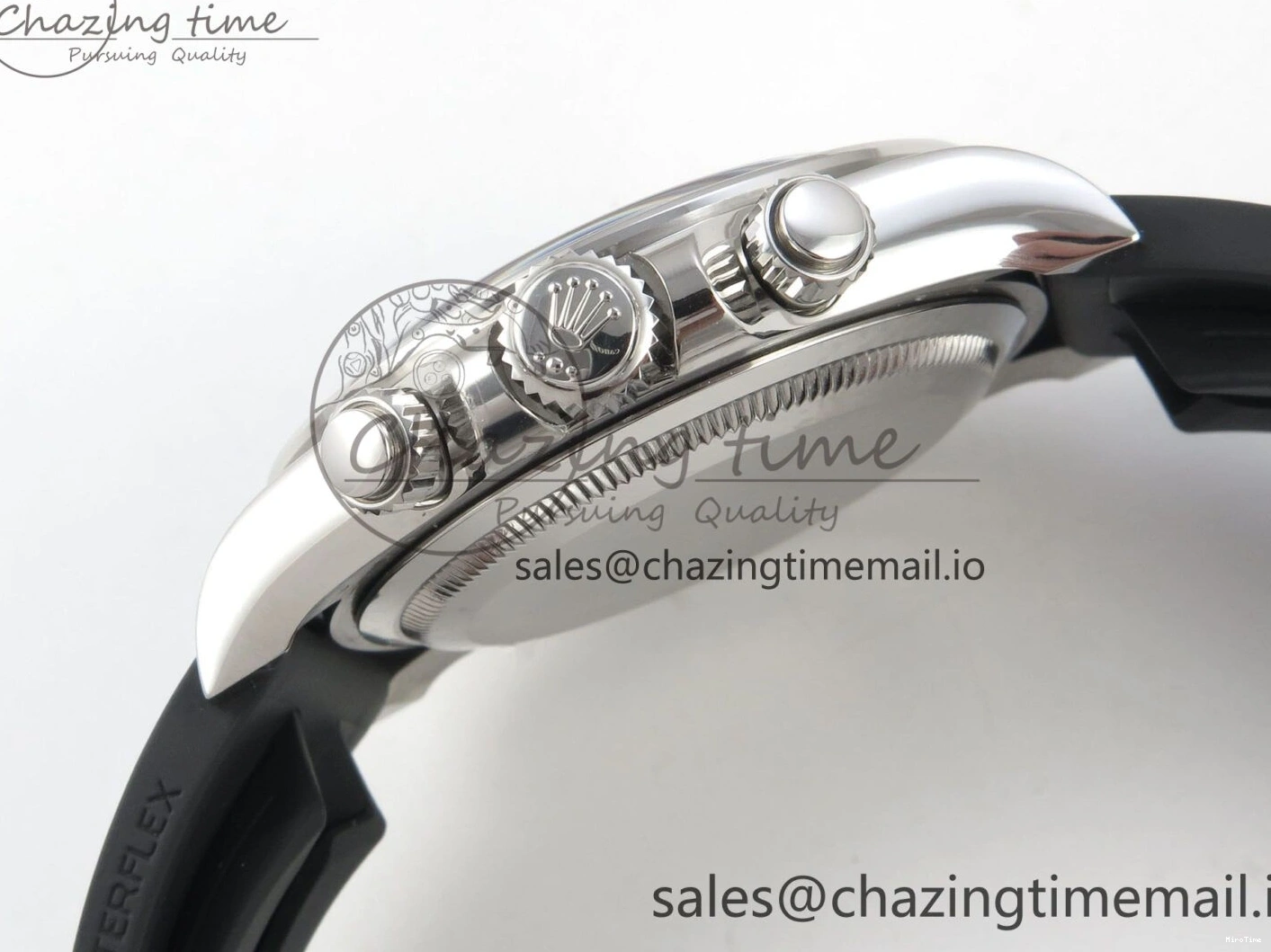 MiroTime 0122 Daytona 126519 VSF 1:1 Best Edition Black Silver Lume Dial on Oysterflex Strap VS4131 V2 (Weighted) DailyWear 324